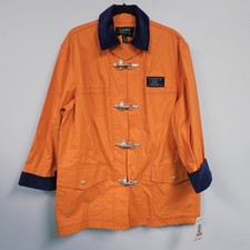 Giacca donna Lauren Ralph Lauren nuova con etichette grande L aragosta chiusura pompiere nautica