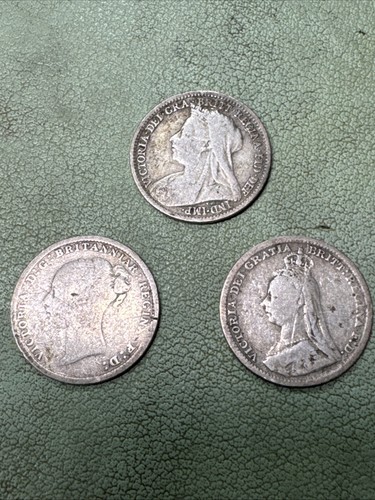 Gran bretagna argento pence - 3,
