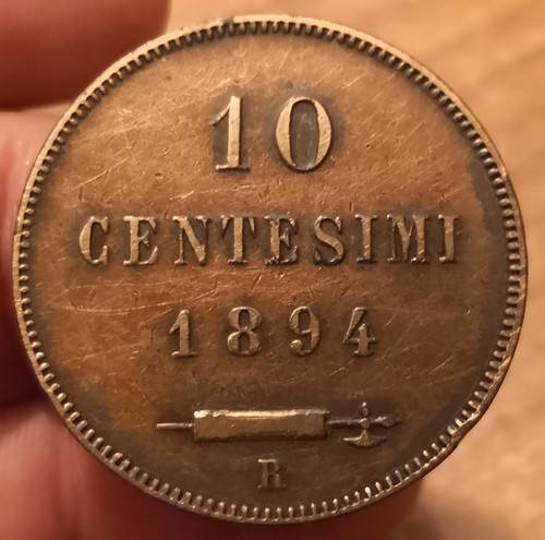 Moneta centesimi 1894 - 10, san