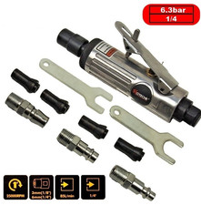 SMERIGLIATRICE AD ARIA COMPRESSA PNEUMATICA DA 1/4 CON 4 CODOLI - 2x6 mm + 2x3mm