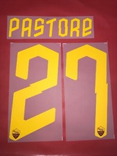 KIT PASTORE 27 GIALLO X MAGLIA CALCIO ROMA NUOVO  