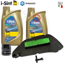 TAGLIANDO 2L ENI i-SINT 0W30 + FILTRO OLIO ARIA PIAGGIO MEDLEY 125/150 2017 2018