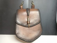 Scarsella Borsetta Tracolla Legbag Artigianale in Cuoio fatto a mano