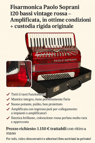 Fisarmonica paolo soprani - 🎹,