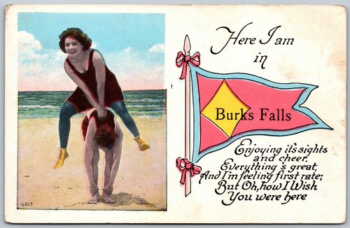 Postcard c1920s here in - postcard,