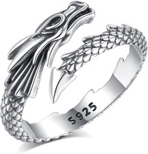 Anello Drago Argento 925 per