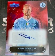 Topps UCC Summer Signings 2025 Kevin De Bruyne (Napoli) Star Signing rosso 1/5