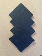 Lotto 4 Lastre di Ardesia, Piatti, Quadrati