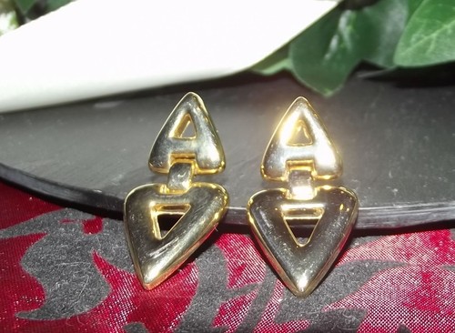 Orecchini doppio triangolo con