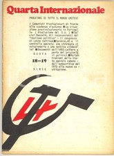 1975 QUARTA INTERNAZIONALE Rivoluzione in Portogallo - Rivista nÂ° 18-19
