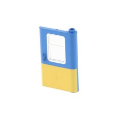 1X Lego Door 1X4X5 Blue Yellow