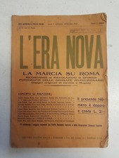 1923 Raro n°1 - L'ERA NOVA La marcia su Roma Rivista Partito Nazionale Fascista