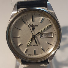 Orologio Uomo Vintage "PULSAR" 1970 Acciaio Full STEEL Rare Original MadeJapan