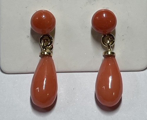 Orecchini corallo pendoli - pendoli, in