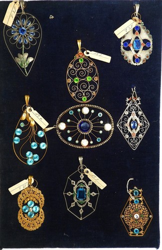 Collana ciondolo art deco