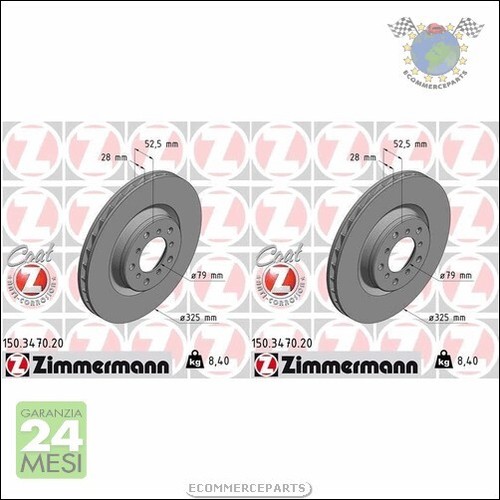 Kit dischi freno zimmermann - kit,