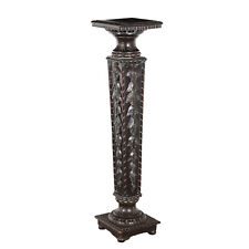 Colonna Antica Stile Neorinascimento Legno Intagliato Italia XX Secolo Originale