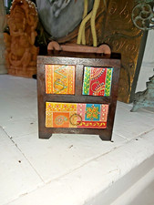 CASSETTIERA INDIANA IN LEGNO