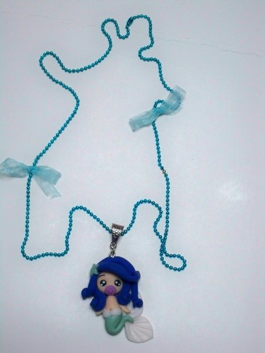 Collana lunga ciondolo fimo - ciondolo, in