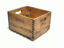 cassa legno vintage birra raffo pilsen 1/3 1965pubblicita arredo bar pizzeri