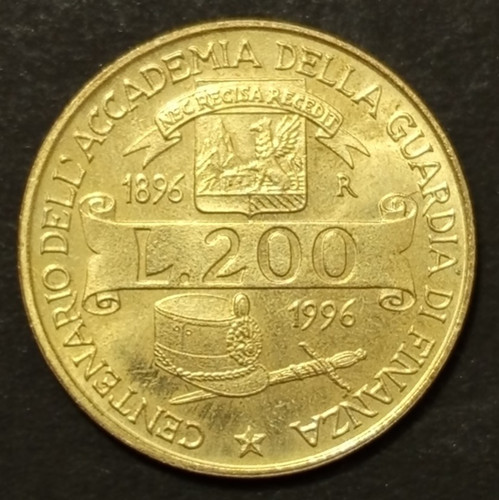200 lire 1996 fdc unc - 200,