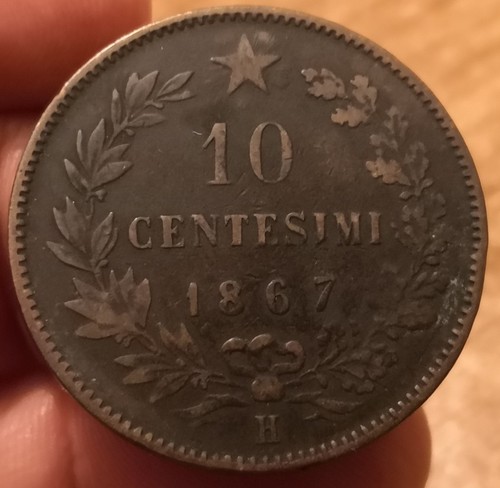 Moneta centesimi 1867 - moneta,