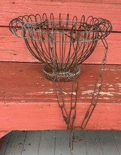 Antico cesto da appendere in