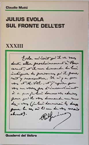 Julius evola sul - julius, fronte