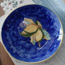 Piatto Dipinto a Mano Limoni Casa Sicilia In Ceramica Da Appendere Idea Regalo 