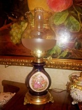  ANTICO LUME IN PORCELLANA BLU