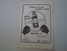 advertising Pubblicità 1952 AQUILOIL OLIO AQUILA PETROLI - TRIESTE