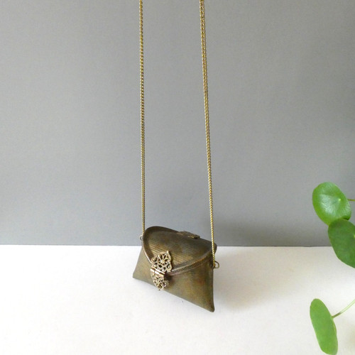 Borsa portacuscini ottone