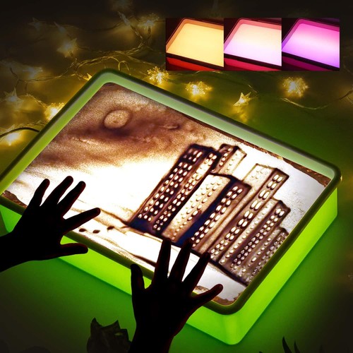 Sand painting light - light, box