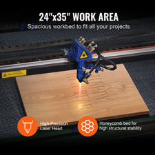 Macchina Incisione Laser Compatta Stampante CO2 100W Piano Lavoro 60X90Cm