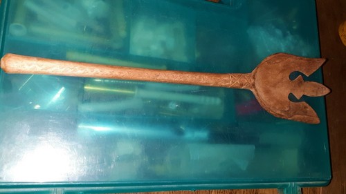 Forchetta legno vintage