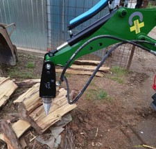 spaccalegna punta per miniescavatore con motore idraulico 10 kw