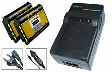 Caricabatterie + 2 x batteria per Sony DSC-H400, DSC-WX300, DSC-WX350 - NP-BX1