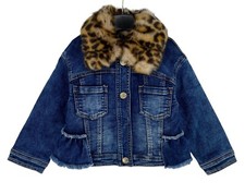 Giacca In Denim Blu Monnalisa