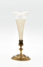 Vaso A Cornetto In Cristallo