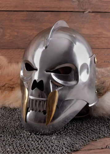 Elmetto orc celata - teschio, |