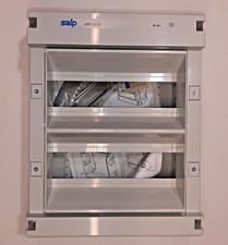 Centralino da parete IP20 24 moduli binario din grigio ral