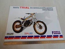 BROCHURE ORIGINALE 1988 TRIAL FANTIC 303 SERIE 2 PROF. LINGUA TEDESCO DEPLIANT