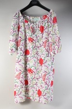 Q34T27- Abito da spiaggia donna Manuel Canovas taglia 38 fantasia conchiglia scollo carmen