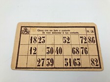 Vecchia cartella tombola n.18