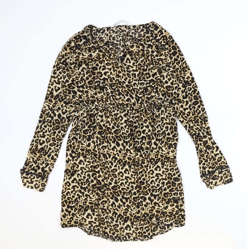 Zara donna marrone animale