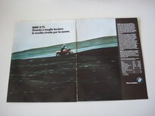 advertising Pubblicità DOPPIA 1986 MOTO BMW K75 K 75