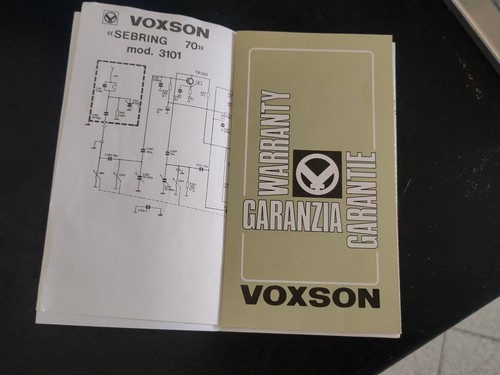 Certificato garanzia voxson - certificato,