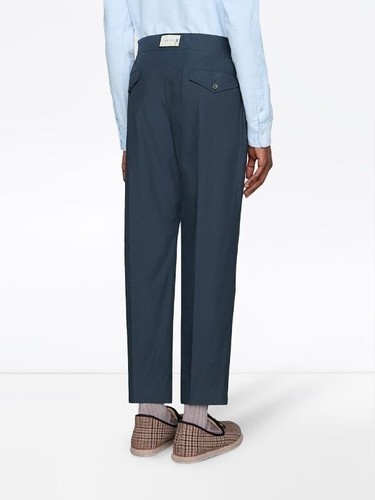 Pantaloni gucci blu popeline - pantaloni,