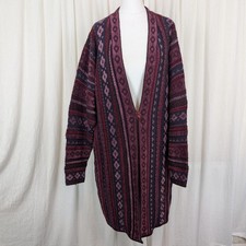 Cardigan lungo misto lana