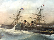 Steam Frigate 1866 Warship